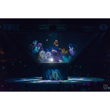 how to use 3-8 mtrs wide hologram projection film for stage projection