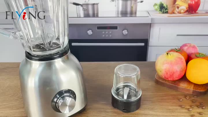 Mélangeur de la coupe en verre sur le marché libre