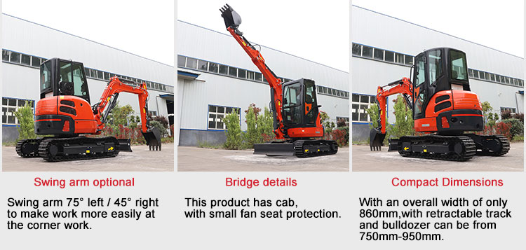 Excavator Nm E35 Mini Excavator Size Wholesale