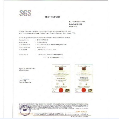 SGS rattan Test Report