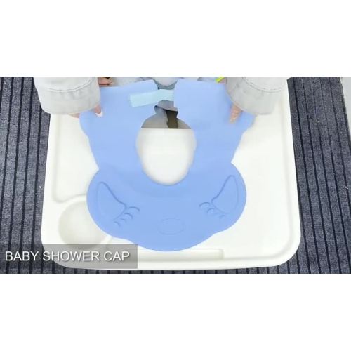 Wellfine Children Shower Cap With Tie Adjustable Shampoo Bathing Protection Hat Waterproof Silicone Baby Shower Cap - Buy Shower Cap,Baby Shower Cap,Shower Caps With Tie Product on Alibaba.com