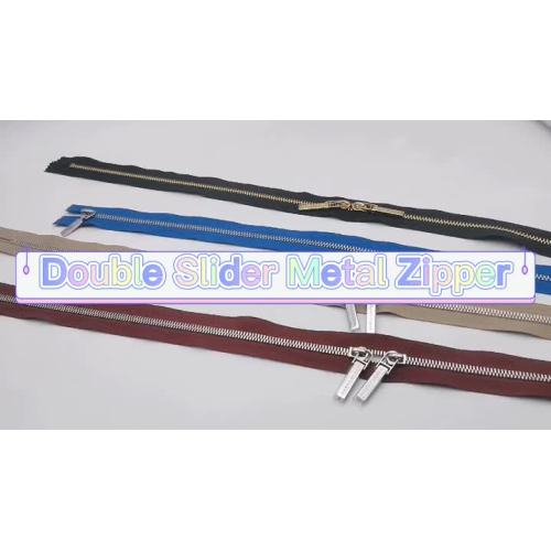 Double Slider Metal Zipper