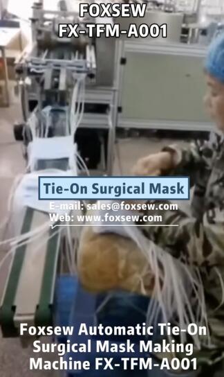 Automatic Tie-On Surgical Face Mask Machine