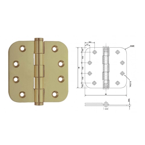 Quais são os diferentes tipos de dobradiças da porta?