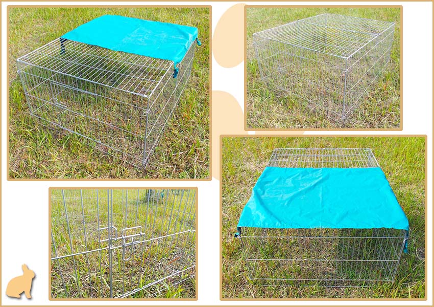 klappbarer Kaninchenkäfig folding rabbit cage