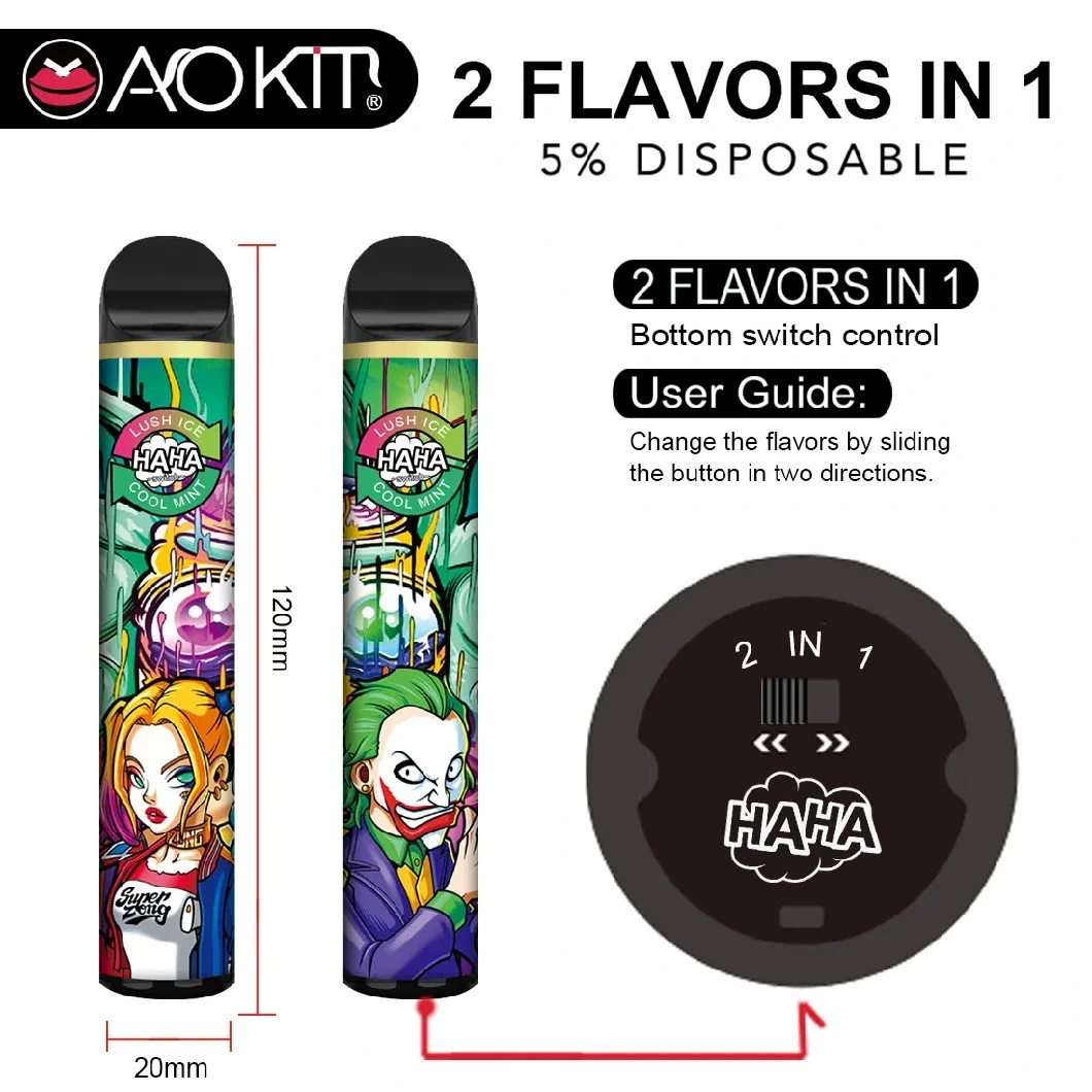 8.5ml 2200 Puff avec Double Flavors Saveurs Jetables Vape