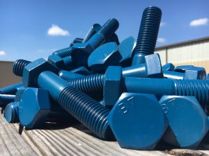 Teflon Blue PTFE B7 Hex Cap Screws