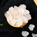 批发天然岩石半宝石透明石英粗晶石晶体愈合原始石材用于装饰1