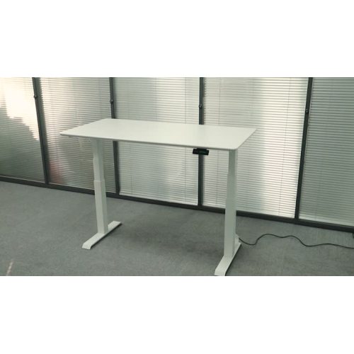 White color adjustable desk