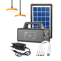 Outdoor Camping Mobile Charging 100W Solar Led Light Kits Solar Panel System Mini Solar System Led Light1