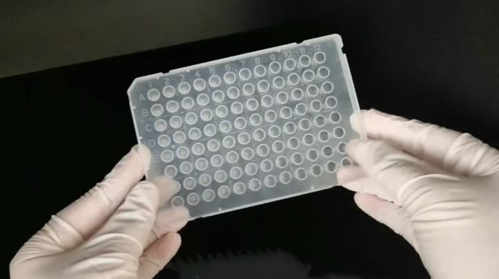 0,1 ml de altura da placa de PCR de 96 poços ABI 1