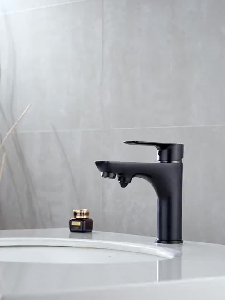 black faucet