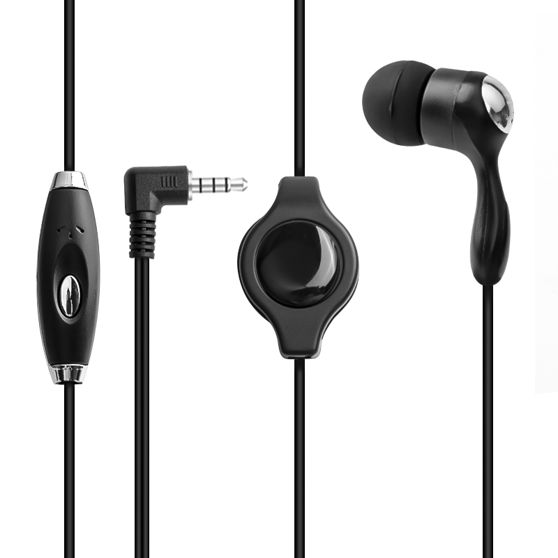 retractable mono earphone