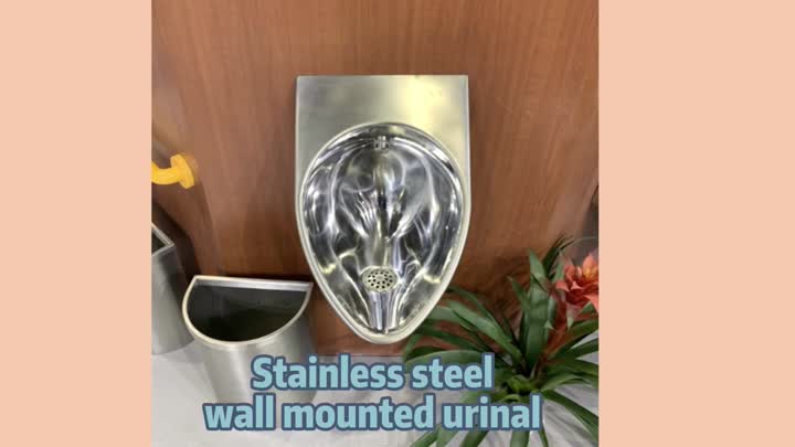 wall mounted stainless steel urinal