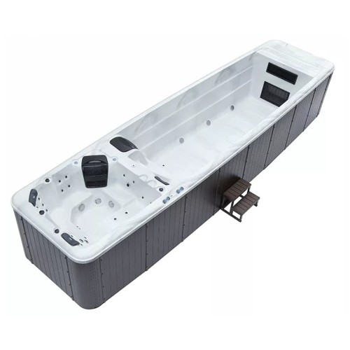 Luxury hot tub swim spa