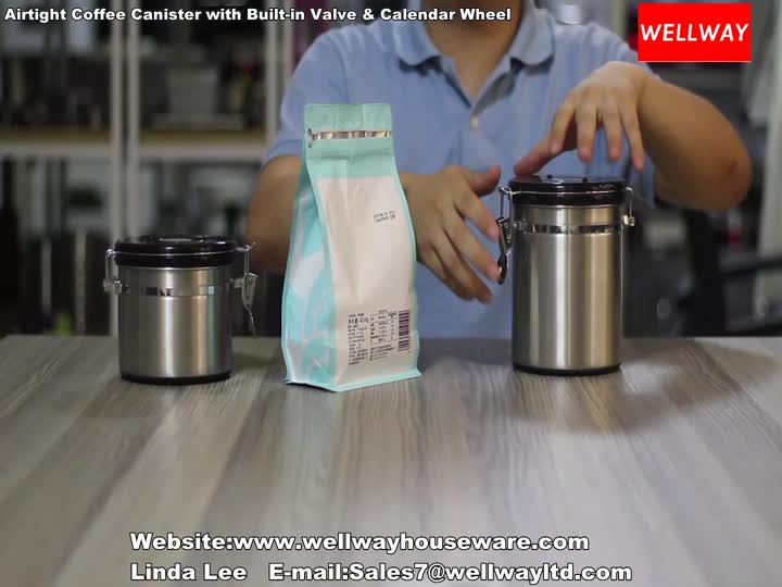 Airtight Coffee Canister with Built-in Valve & Calendar Wheel.mp4