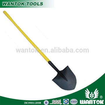 S508NL Round -point shovel with long plastic handle