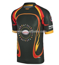 Professional custom black rugby shirts