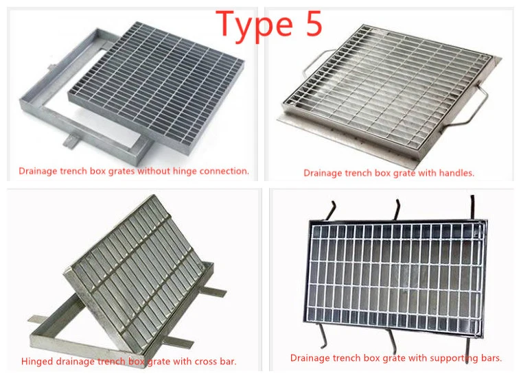 Galvanized Steel Grating Channel Drain Cover for Trench Floor