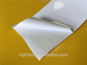 waterproof vinyl sticker paper waterbased