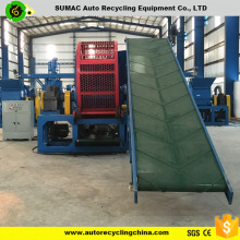 Twin Shaft rubber tire shredder