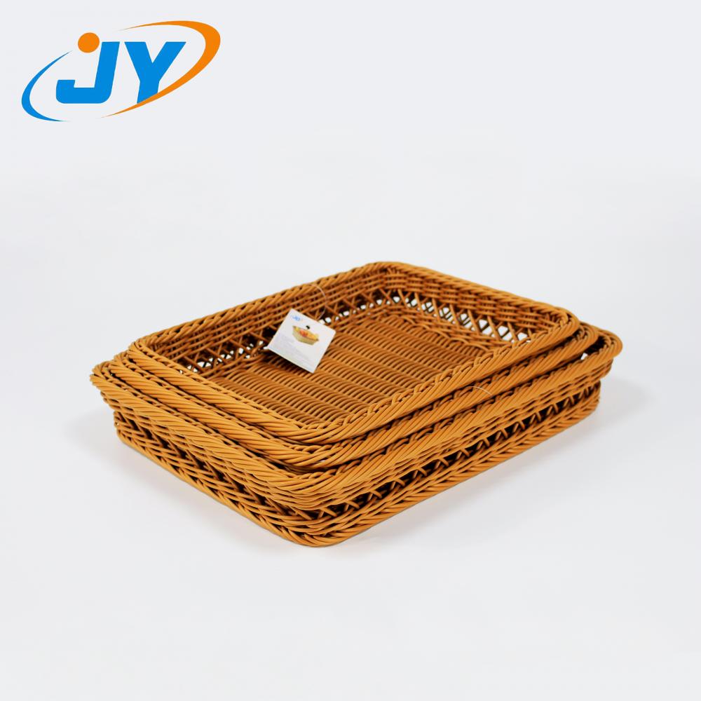 handweaved PP rattan bread mat