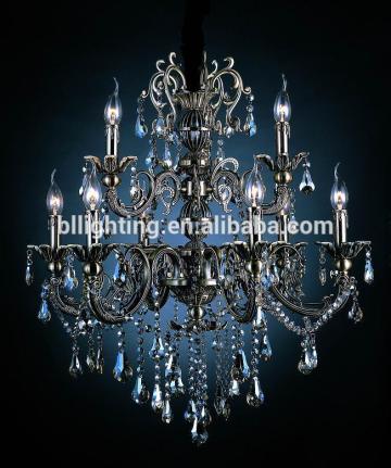 Traditional wrought iron decor lighting antler chandelier