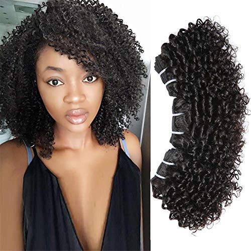 Spark Hair 6inch human hair bundles Brazilian Kinky Curly  100% Unprocessed Hair Extension