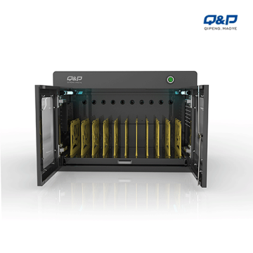 Laptops charging visible carts at the airport