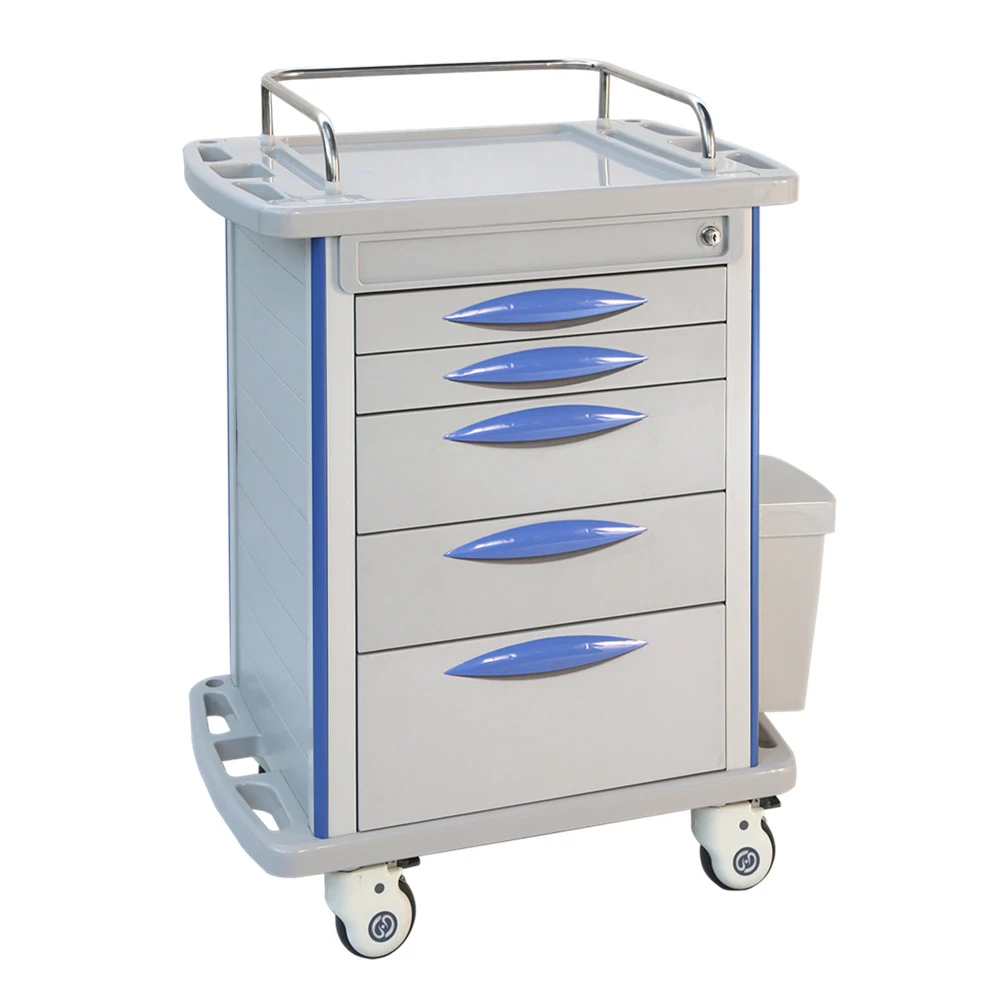 Hospital ABS Emergency Nursing Equipment Trolley