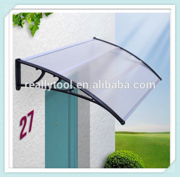 5mm Hollow PC Door awning/D80xW100cm/ Polycarbonate door canopy/PC window awning/plastic door awning/front door canopy