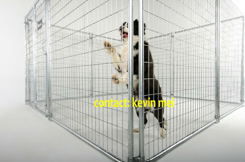 Large folding wire pet cage for dog house metal dog crate kennel with Gate