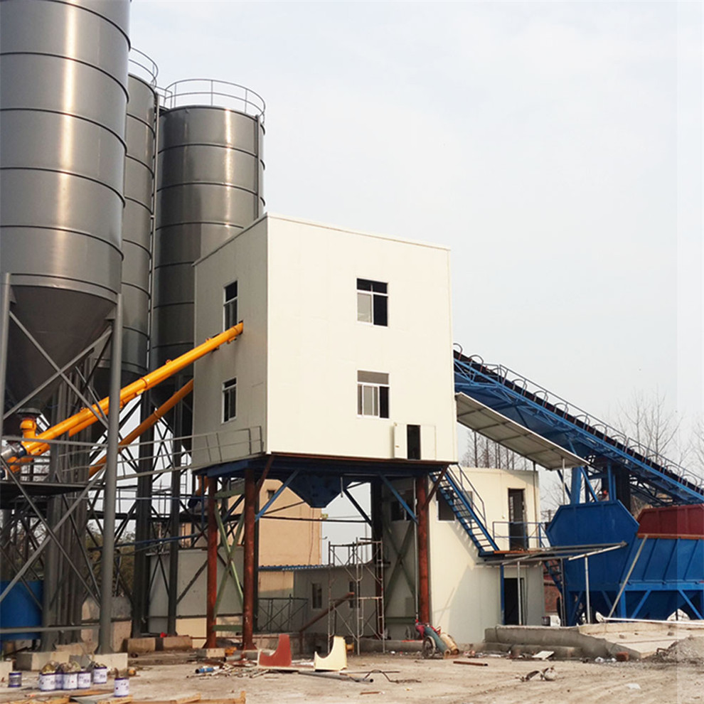 Large capacity HZS90 concrete batching plant price