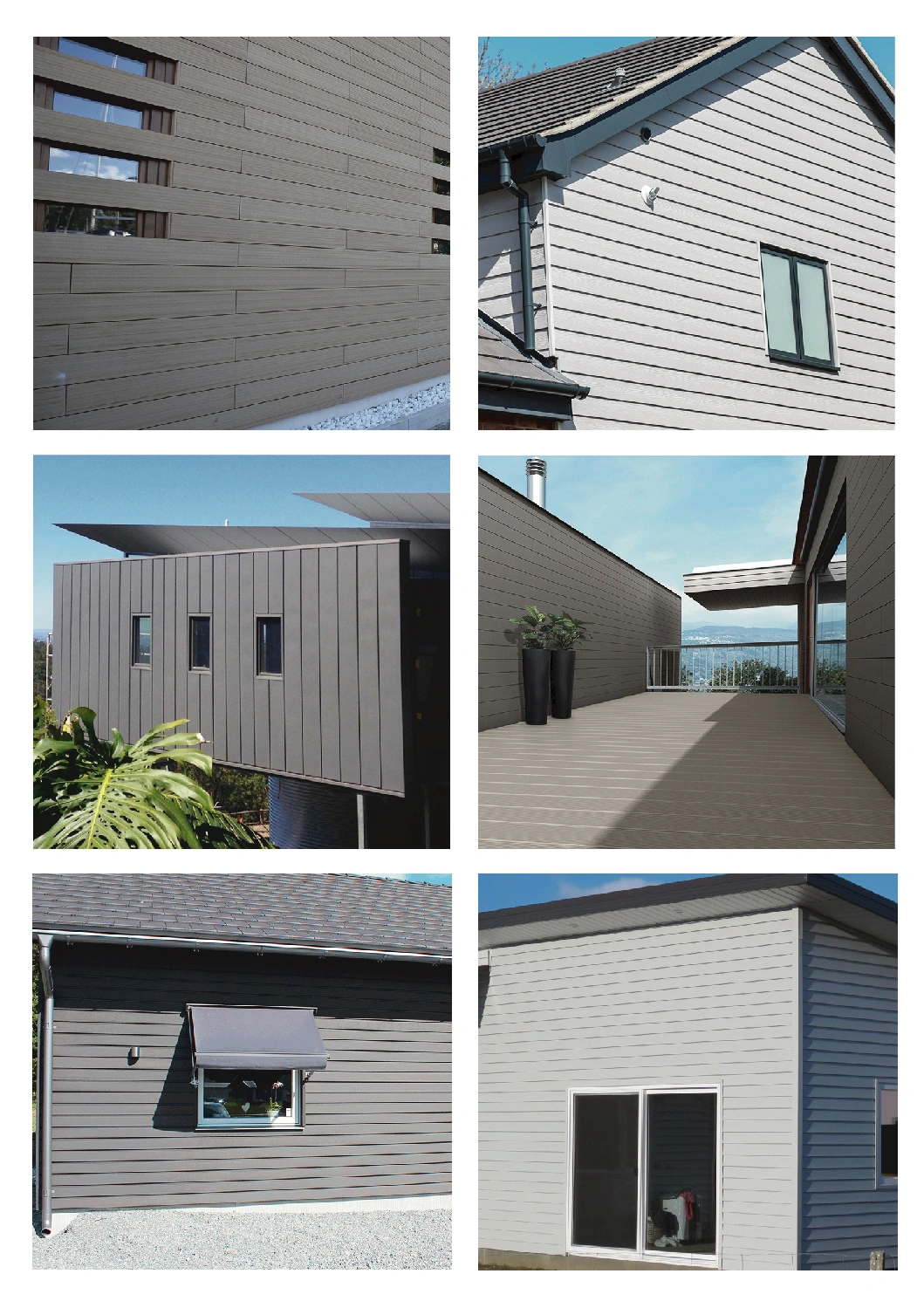 Easy Installation Outdoor WPC Composite Wall Cladding