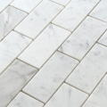 Mutfak Duvarı Carrara Beyaz Mermer Taş Mozaik