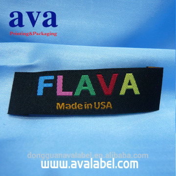 top woven label