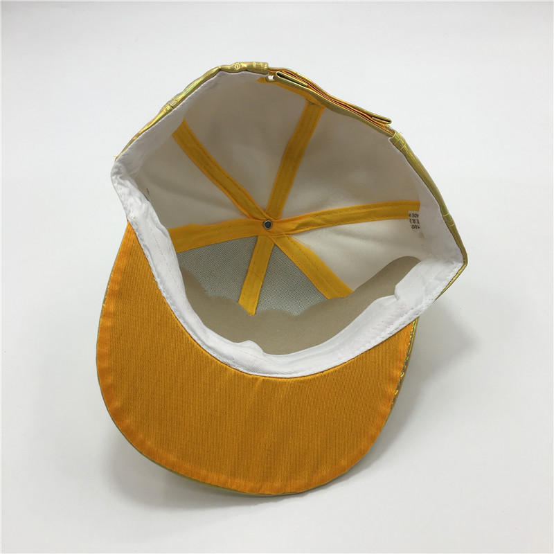 Candy baseball cap PU laser leather baseball cap (13)