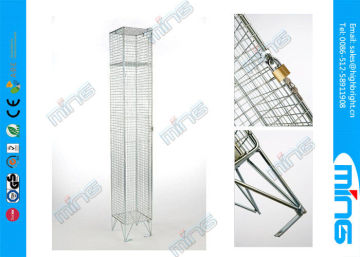 Zinc Plated Wire Display Stands / Heavy Duty Wire Mesh Display Stand