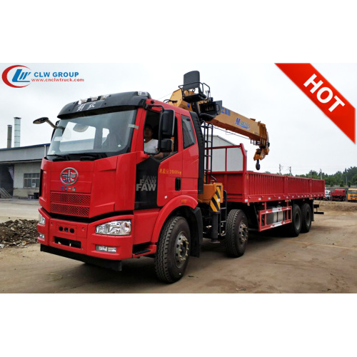 ใหม่ล่าสุด FAWJ6 14Tons Boom Truck ติดเครน