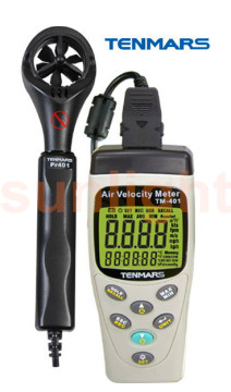 TM-402 Handheld Multifunction Anemometer Velocity/Flow/Temperture with Datalogger