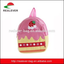 BH03 pink cake with strawberry gril schoolbag