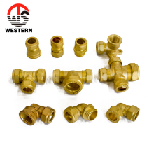EN1254 Standard 15mm brass compression fitting elbow coupling