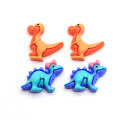 100 Stück / Lot Kawaii Resin Dinosaurier Cabochons Flatback Dino Cabs für Hairbow Center Verschönerung DIY Telefon Zubehör