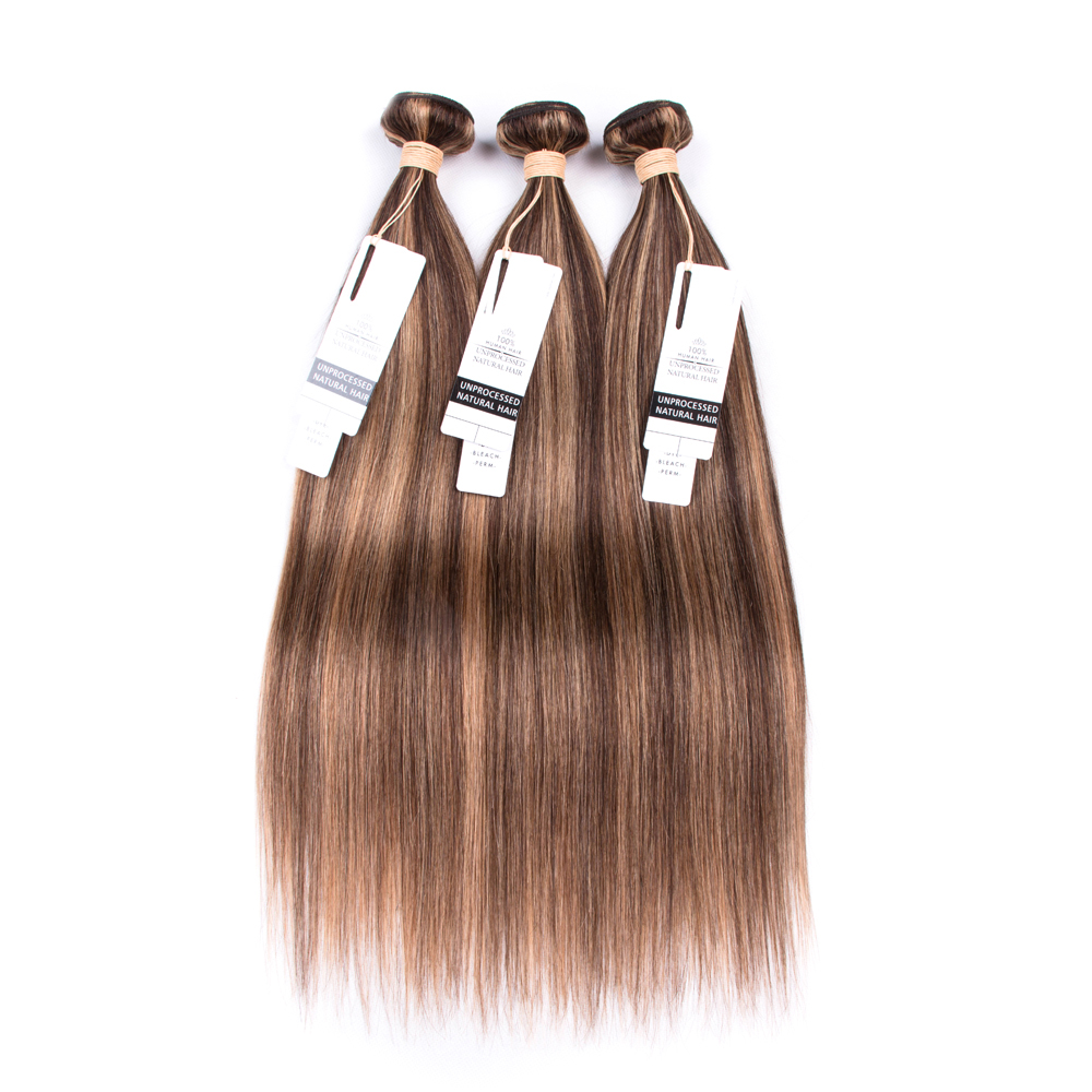 P4/27 Color Hair Bundles Straight and Body No Tangle No Shed Soft And Smooth,100% Brazilian Virgin Human Hair 10"-30" In stock