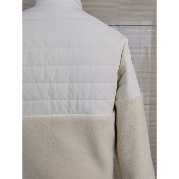 Comfortabele witte sherpa fleece jassen voor winters