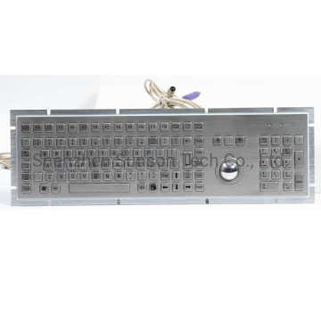 Rugged Metallic Keyboard with Trackball