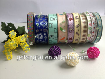 swiss dots grosgrain ribbon for holiday decoration