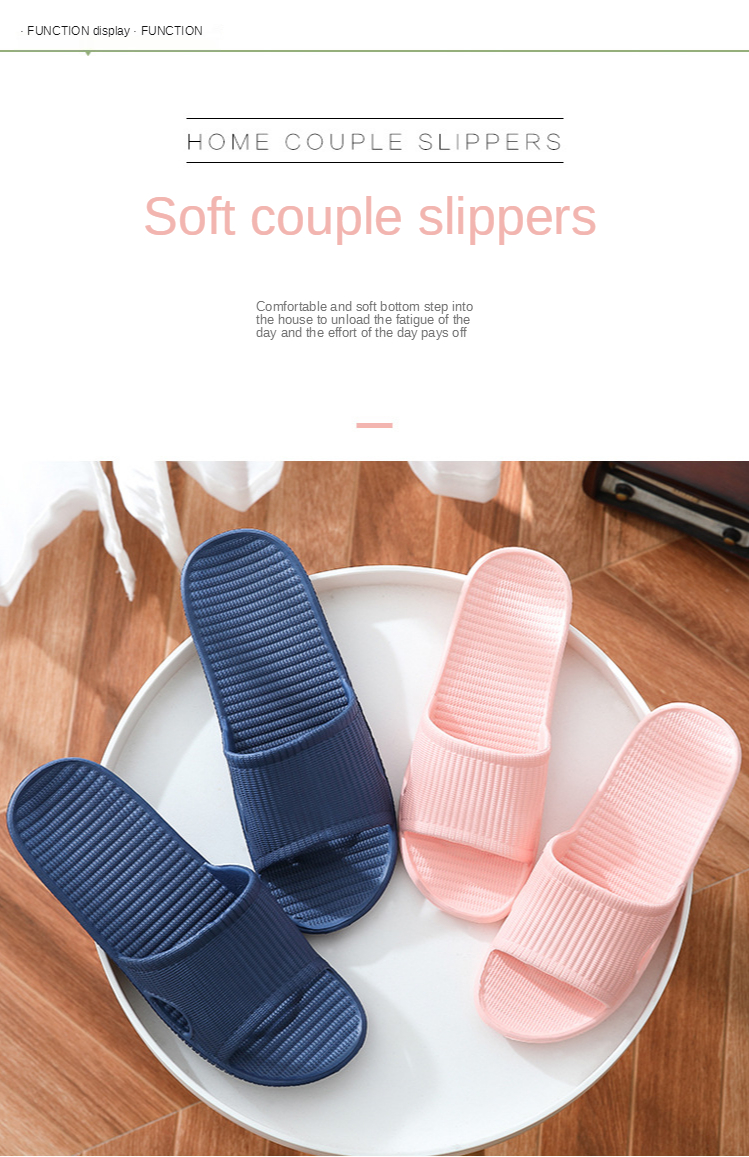 2021 summer Mute Comfortable Spa House Slippers for Adult, home Slippers Bathroom slipper for men for women