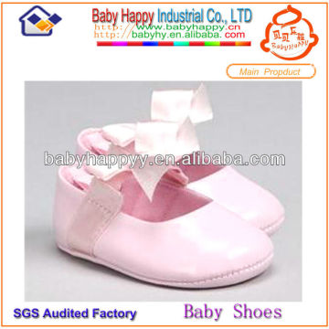 Fancy cheap lightpink girl baby dress shoe