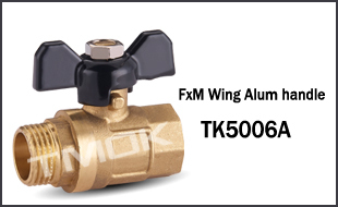 TMOK1 inch 1'' ball valve with locking handle lockable brass ball valve magnetic lock key meter ball valve